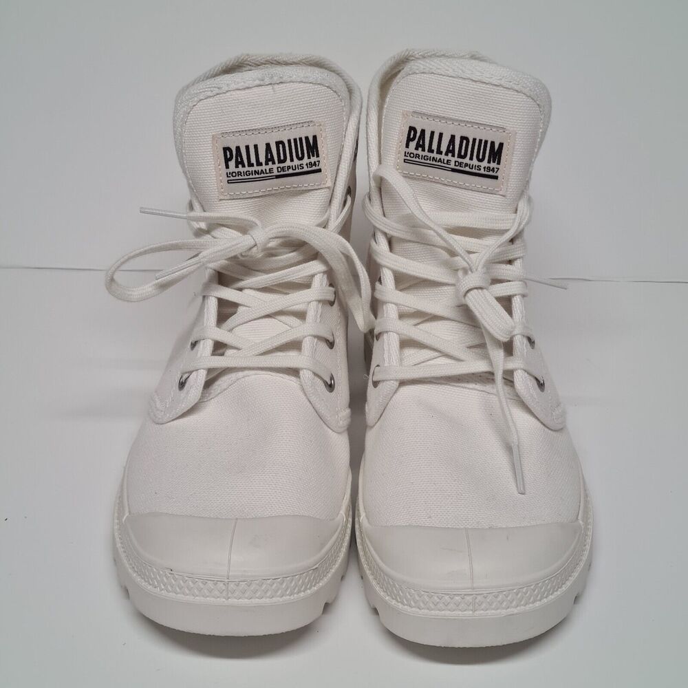 Palladium Boots Pampa HI White Women's 9.5 Men's 8 High Top Hiking Walking